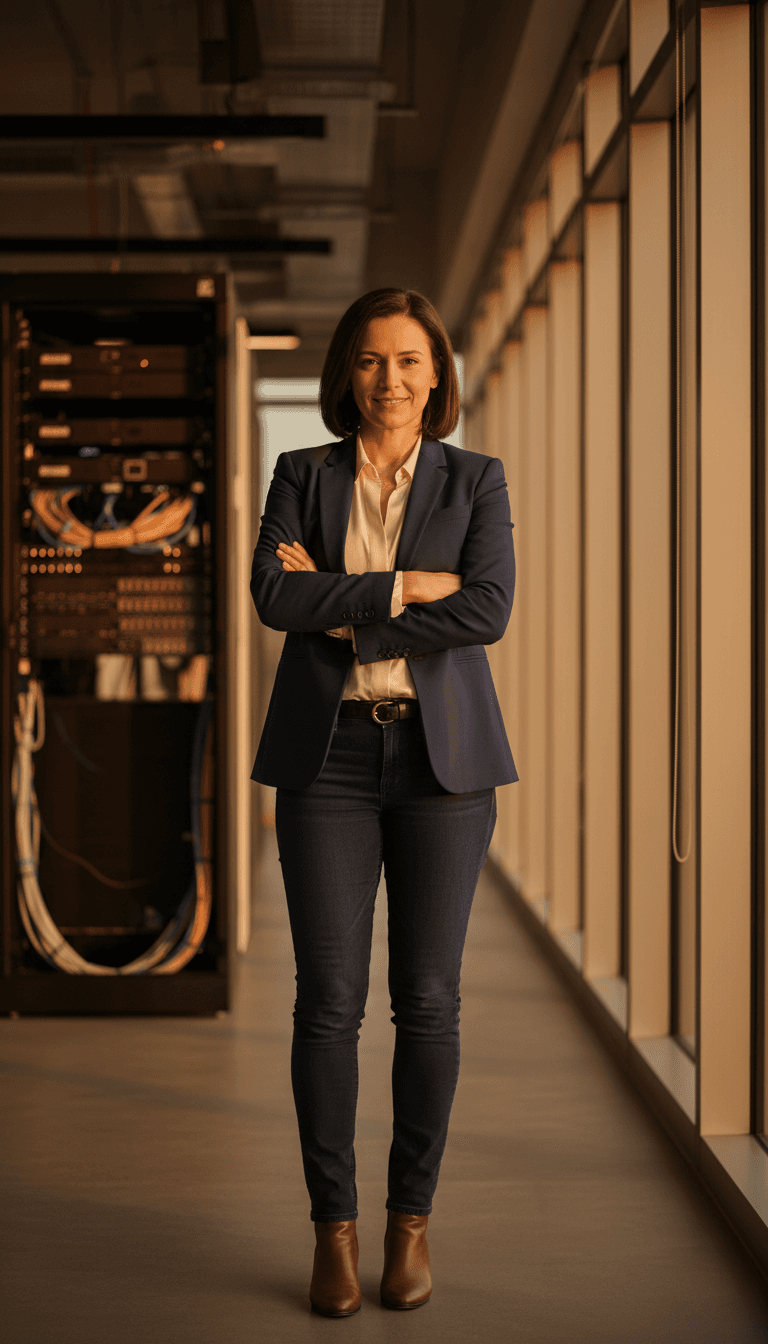 Technology leader overseeing digital infrastructure management