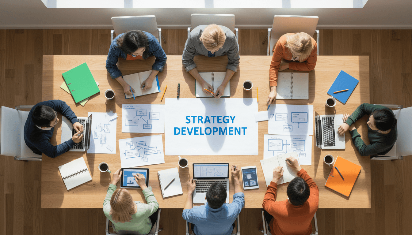 IT consulting session with technical leadership discussion